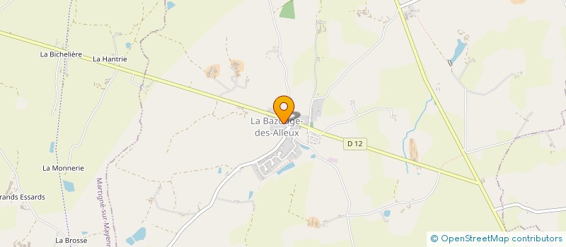 localisation de l'entreprise MONSIEUR FREDERIC GILMAS  LA BAZOUGE-DES-ALLEUX