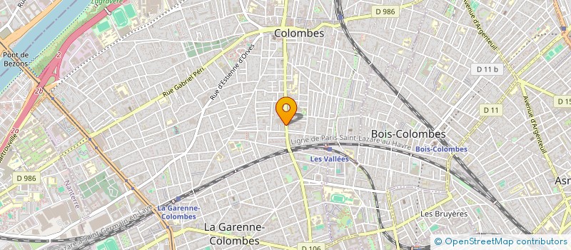 localisation de l'entreprise MONSIEUR FREDERIC GIMENO à COLOMBES