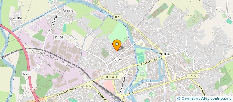 localisation de l'entreprise MONSIEUR FREDERIC GIORGETTI  SEDAN