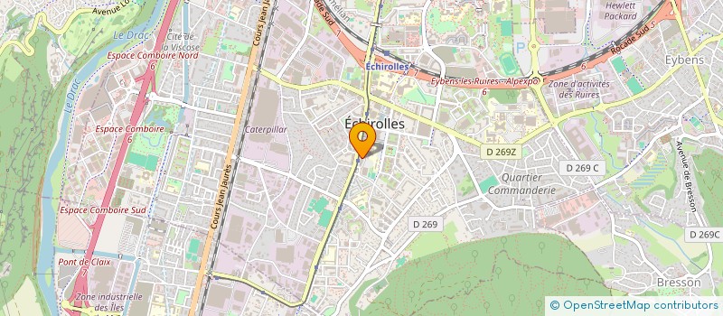 localisation de l'entreprise MONSIEUR FREDERIC GIRARD  ECHIROLLES