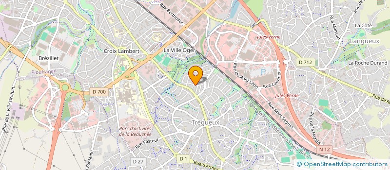 localisation de l'entreprise MONSIEUR FREDERIC GIRARD à TREGUEUX