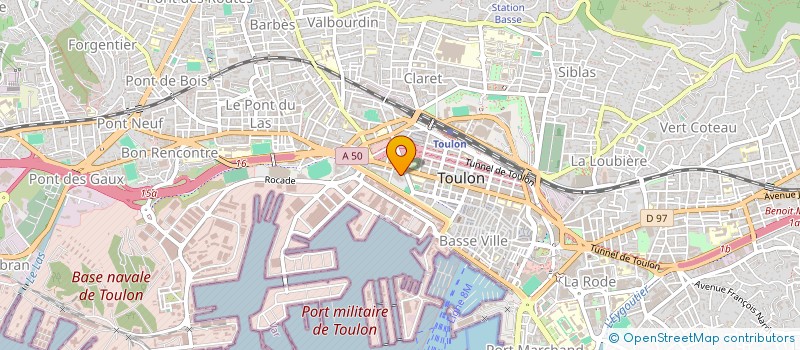 localisation de l'entreprise MONSIEUR FREDERIC GIRAUD  TOULON