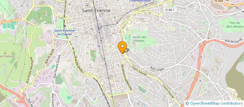 localisation de l'entreprise MONSIEUR FREDERIC GIRON à SAINT-ETIENNE