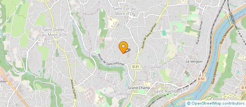 localisation de l'entreprise MONSIEUR FREDERIC GLAUBERT  SAINT-CYR-AU-MONT-D'OR