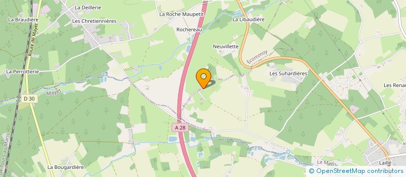 localisation de l'entreprise MONSIEUR FREDERIC GLINCHE  MARIGNE-LAILLE