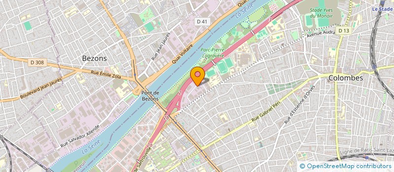 localisation de l'entreprise MONSIEUR FREDERIC GLON à COLOMBES