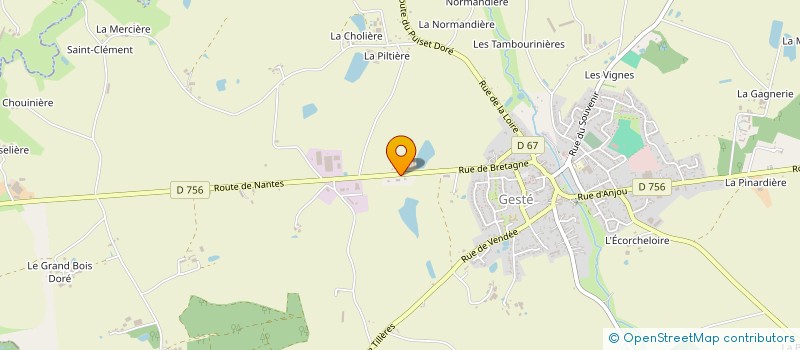 localisation de l'entreprise MONSIEUR FREDERIC GOBIN à BEAUPREAU-EN-MAUGES