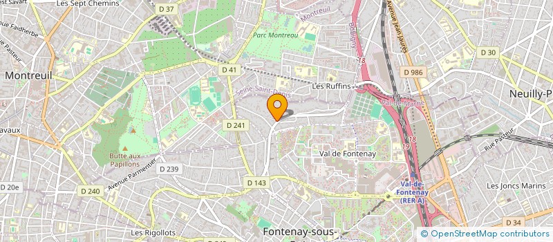 localisation de l'entreprise MONSIEUR FREDERIC GODARD à FONTENAY-SOUS-BOIS