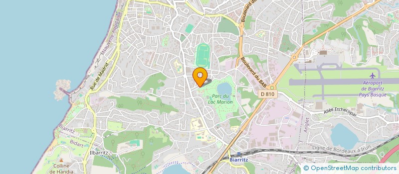 localisation de l'entreprise MONSIEUR FREDERIC GODARD à BIARRITZ