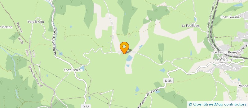 localisation de l'entreprise MONSIEUR FREDERIC GOMARD  LE CROZET