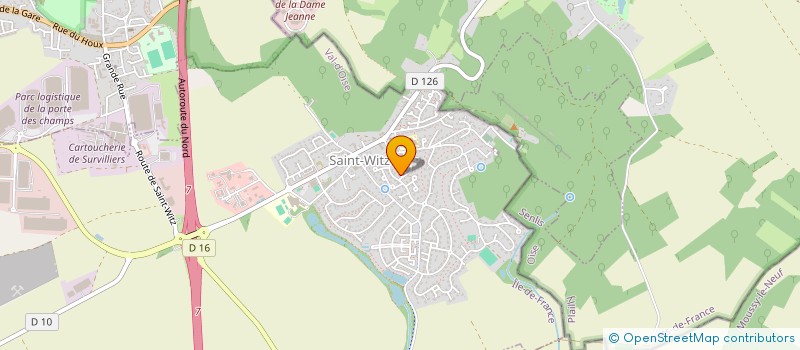 localisation de l'entreprise MONSIEUR FREDERIC GONDEL  SAINT-WITZ