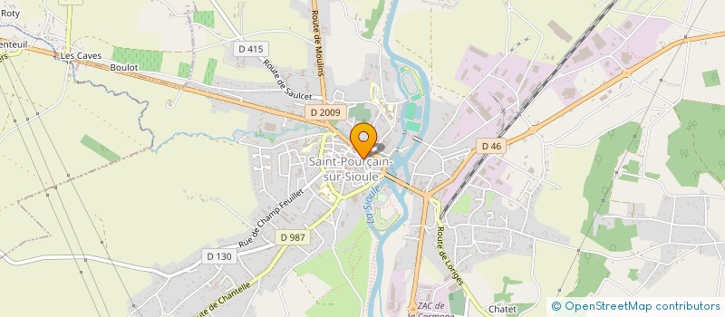 localisation de l'entreprise MONSIEUR FREDERIC GONNARD à SAINT-POURCAIN-SUR-SIOULE
