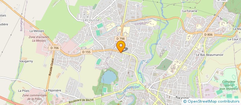 localisation de l'entreprise MONSIEUR FREDERIC GONNET  FOUGERES