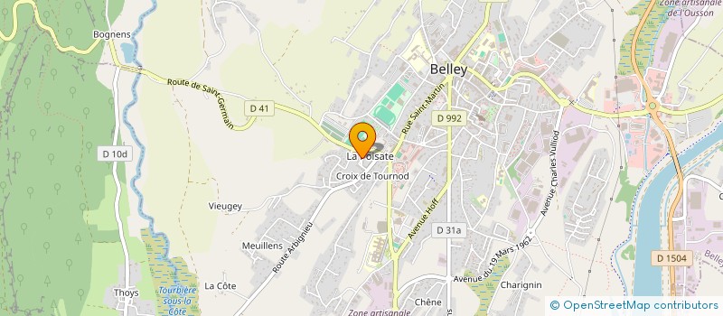 localisation de l'entreprise MONSIEUR FREDERIC GONTHIER  BELLEY