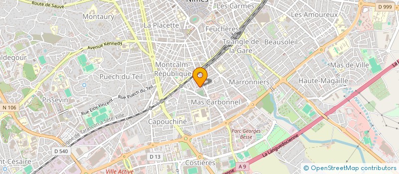 localisation de l'entreprise MONSIEUR FREDERIC GONZALEZ  NIMES