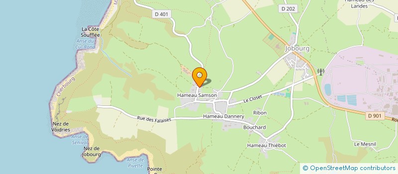 localisation de l'entreprise MONSIEUR FREDERIC GOSSELIN  LA HAGUE