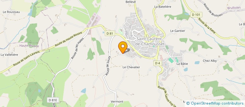 localisation de l'entreprise MONSIEUR FREDERIC GOUBIER  SAINT-LAURENT-DE-CHAMOUSSET