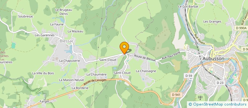 localisation de l'entreprise MONSIEUR FREDERIC GOUJAT à BLESSAC