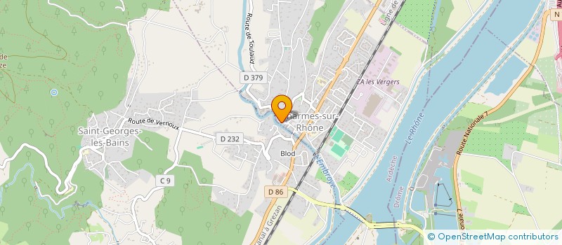 localisation de l'entreprise MONSIEUR FREDERIC GOUJON  CHARMES-SUR-RHONE