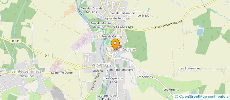 localisation de l'entreprise MONSIEUR FREDERIC GOUJON  CHATILLON-COLIGNY