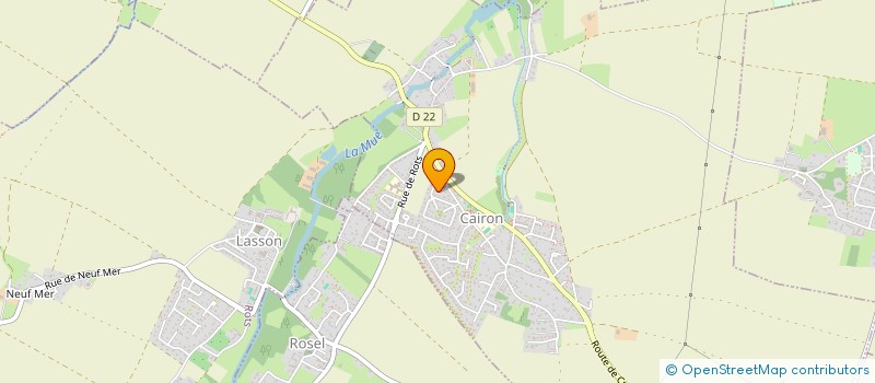 localisation de l'entreprise MONSIEUR FREDERIC GOUJON  CAIRON