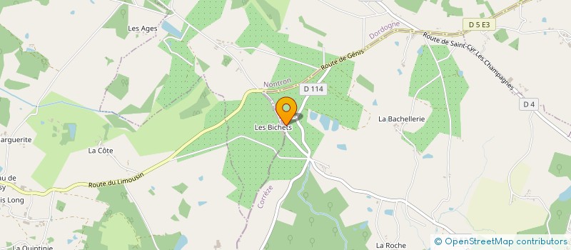 localisation de l'entreprise MONSIEUR FREDERIC GOURINEL  JUILLAC