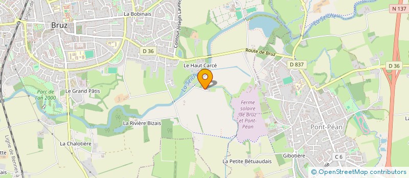 localisation de l'entreprise MONSIEUR FREDERIC GOURVEST à BRUZ