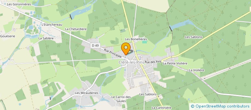 localisation de l'entreprise MONSIEUR FREDERIC GOUTARD à CLERE-LES-PINS