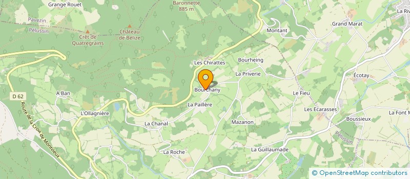 localisation de l'entreprise MONSIEUR FREDERIC GRAND  PELUSSIN
