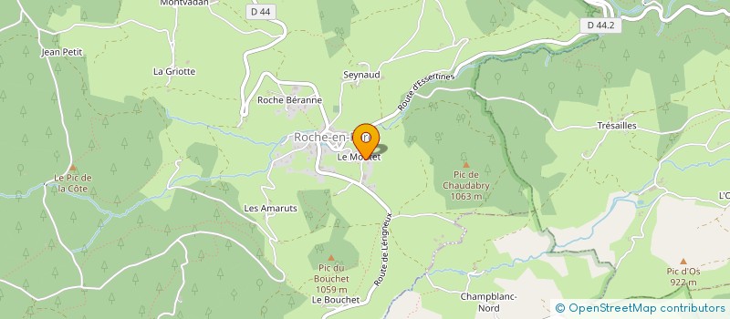 localisation de l'entreprise MONSIEUR FREDERIC GRANDPIERRE à ROCHE
