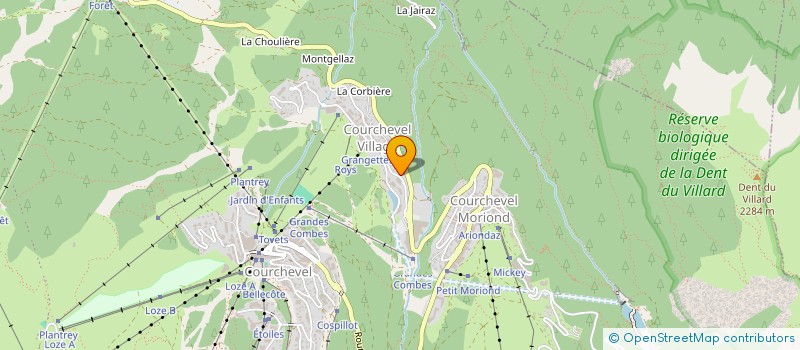 localisation de l'entreprise MONSIEUR FREDERIC GRANIE à COURCHEVEL