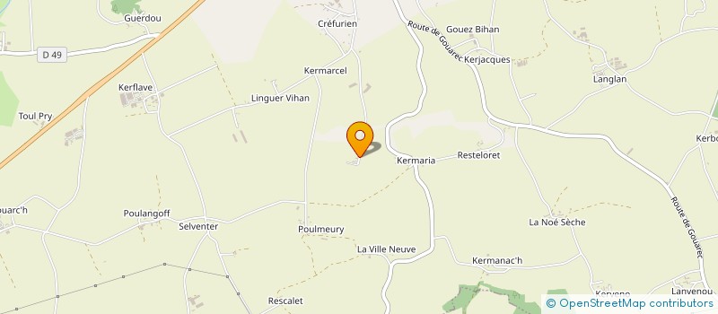 localisation de l'entreprise MONSIEUR FREDERIC GRANNET  PLOUNEVEZ-QUINTIN