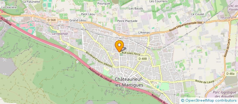 localisation de l'entreprise MONSIEUR FREDERIC GREBAC  CHATEAUNEUF-LES-MARTIGUES