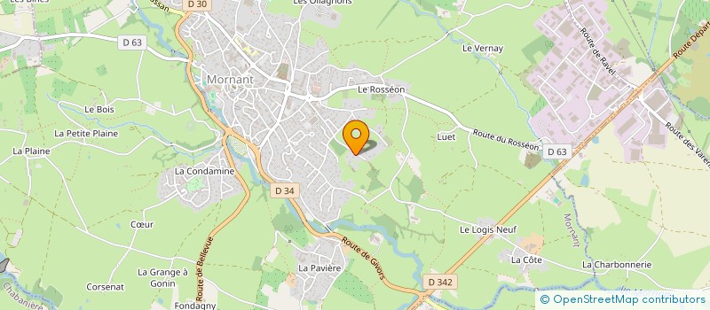 localisation de l'entreprise MONSIEUR FREDERIC GREGOIRE  MORNANT