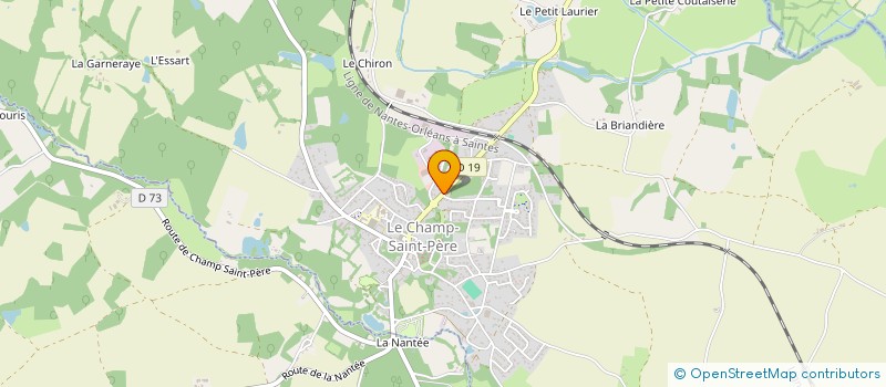 localisation de l'entreprise MONSIEUR FREDERIC GRELLIER à LE CHAMP-SAINT-PERE