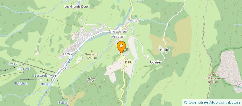 localisation de l'entreprise MONSIEUR FREDERIC GRESELIN  GRESSE-EN-VERCORS