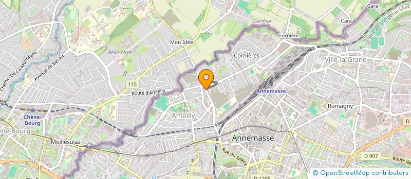 localisation de l'entreprise MONSIEUR FREDERIC GRIDAINE  AMBILLY