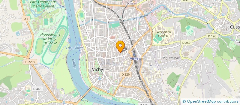 localisation de l'entreprise MONSIEUR FREDERIC GRIENENBERGER  VICHY