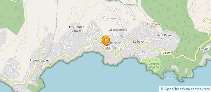 localisation de l'entreprise MONSIEUR FREDERIC GRILLOTTI à RAYOL-CANADEL-SUR-MER