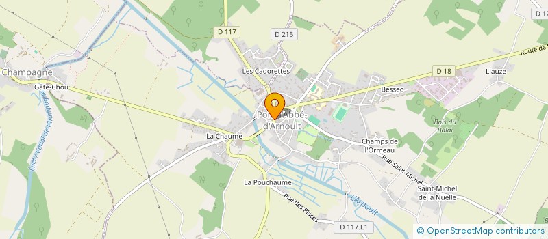 localisation de l'entreprise MONSIEUR FREDERIC GRIVAULT à PONT-L'ABBE-D'ARNOULT