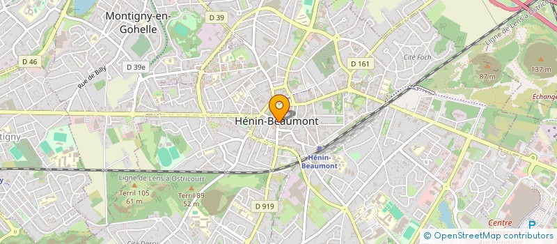 localisation de l'entreprise MONSIEUR FREDERIC GRUY à HENIN-BEAUMONT