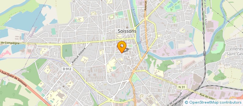 localisation de l'entreprise MONSIEUR FREDERIC GUELTON à SOISSONS