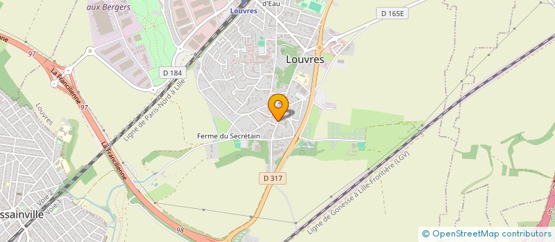 localisation de l'entreprise MONSIEUR FREDERIC GUENIN  LOUVRES