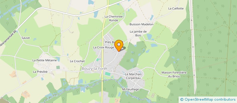 localisation de l'entreprise MONSIEUR FREDERIC GUERET à BOUZY-LA-FORET