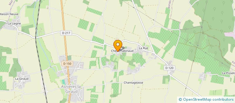 localisation de l'entreprise MONSIEUR FREDERIC GUERIN  ASNIERES-LA-GIRAUD