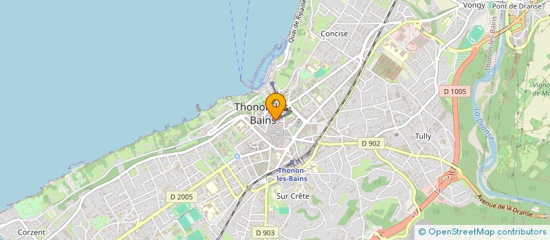 localisation de l'entreprise MONSIEUR FREDERIC GUERIN à THONON-LES-BAINS