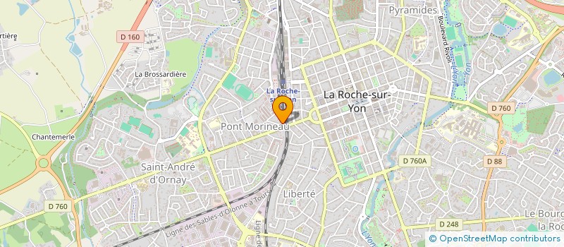 localisation de l'entreprise MONSIEUR FREDERIC GUERIN à LA ROCHE-SUR-YON