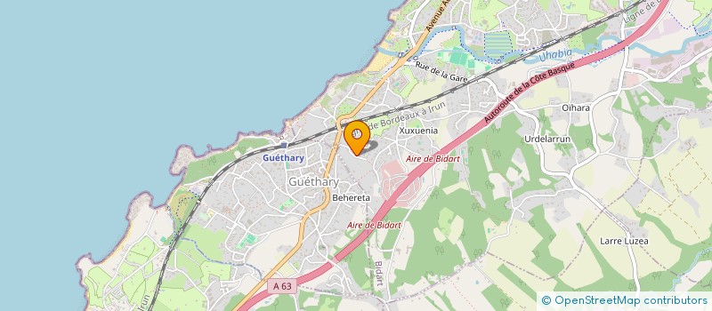 localisation de l'entreprise MONSIEUR FREDERIC GUERIN à BIDART