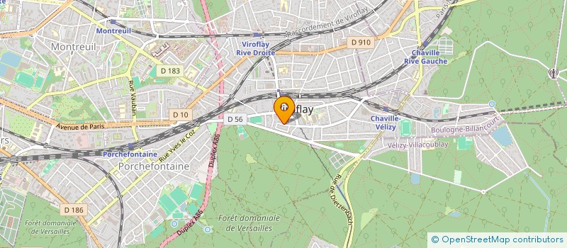 localisation de l'entreprise MONSIEUR FREDERIC GUERLAIS  VIROFLAY