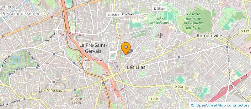 localisation de l'entreprise MONSIEUR FREDERIC GUEZ à LES LILAS